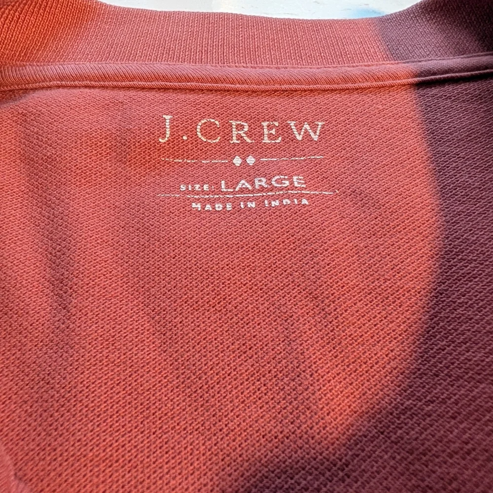 J.Crew Men's Polo Short Sleeve Shirt Men's Large Peach Coral